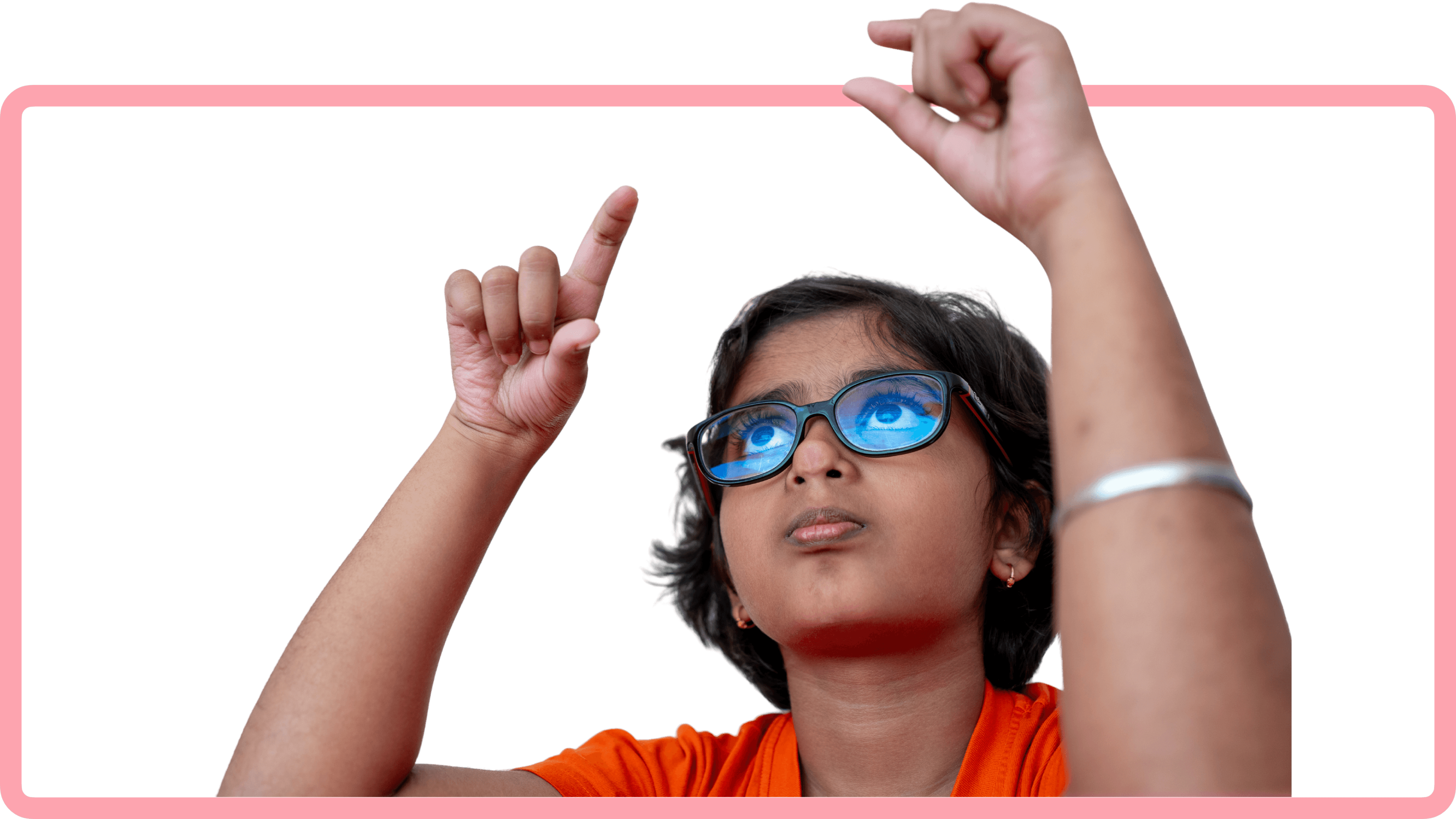 Illustration: a child imagining an abacus in their mind, solving sums without a physical abacus